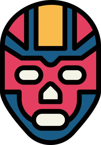 Máscara Deporte Westler Icono — Vector de stock