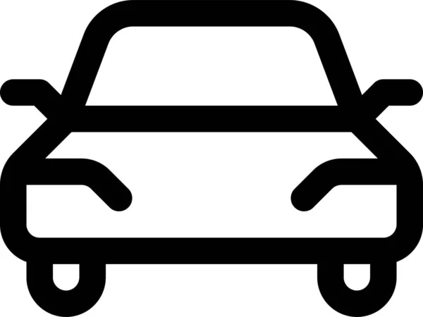 Transporte Viaje Auto Icono Estilo Esquema — Vector de stock