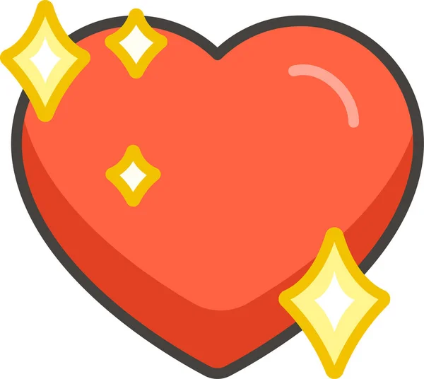 1F496 Heart Sparkling Icon — Stock Vector