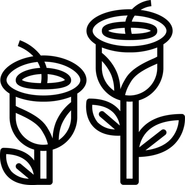 Значок Квіткової Квіткової Рослини — стоковий вектор