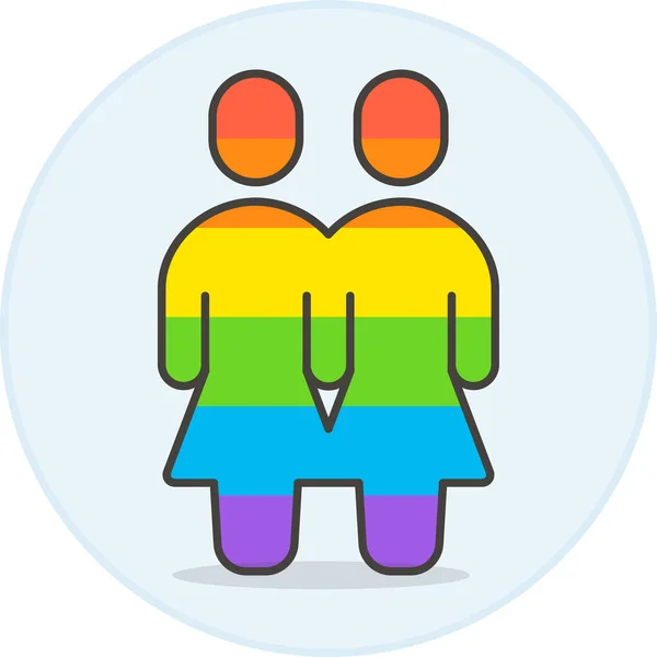 Igbt Γυναίκες Gay Εικονίδιο — Διανυσματικό Αρχείο