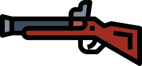 Arquebus Gun Retro Icon Der Kategorie Militär Krieg — Stockvektor