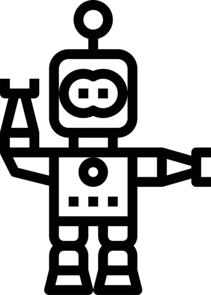 Elektronik Roboter Technologie Ikone — Stockvektor