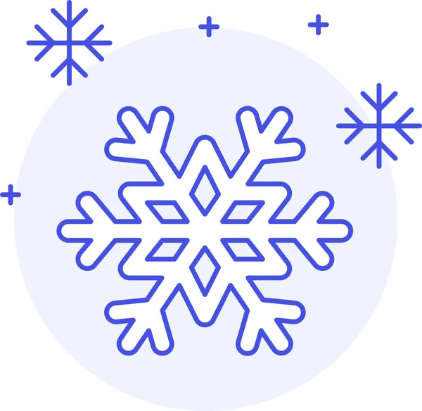 Blizzard Meteorology Snowflakes Icon Weather Category — Stock Vector