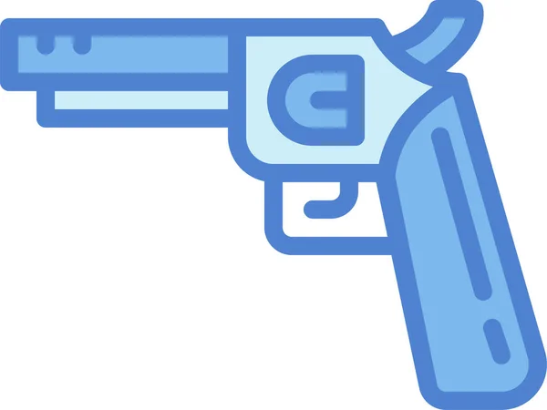 Pistool Pistool Revolver Pictogram — Stockvector