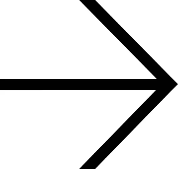 Flecha Icono Sólido Lineal Estilo Sólido — Vector de stock