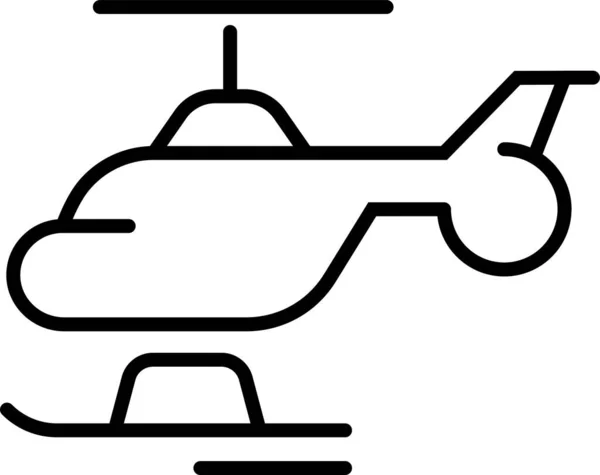 Ikona Vrtulníku Letadla — Stockový vektor