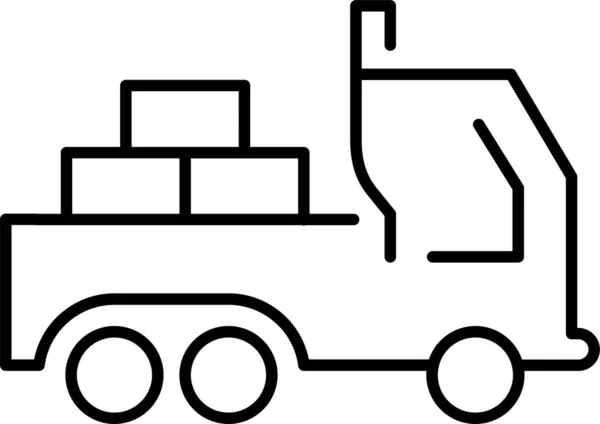Цегляна Будівельна Іконка Вантажівки — стоковий вектор