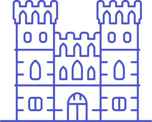 Architecture Berkshire Icône Château Dans Catégorie Culture Communautés — Image vectorielle