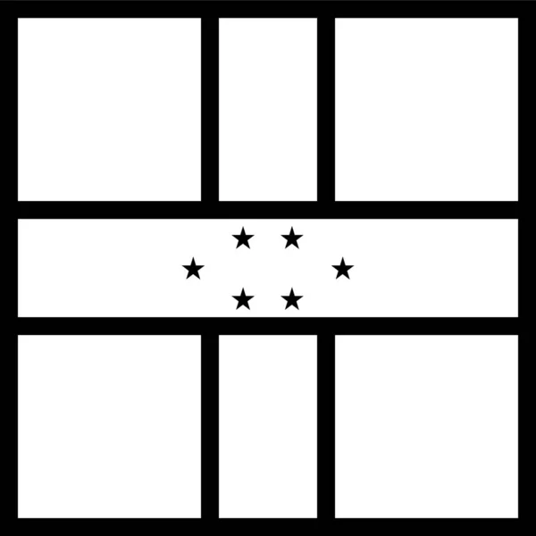 Antillen Flaggen Symbol Umrissstil — Stockvektor