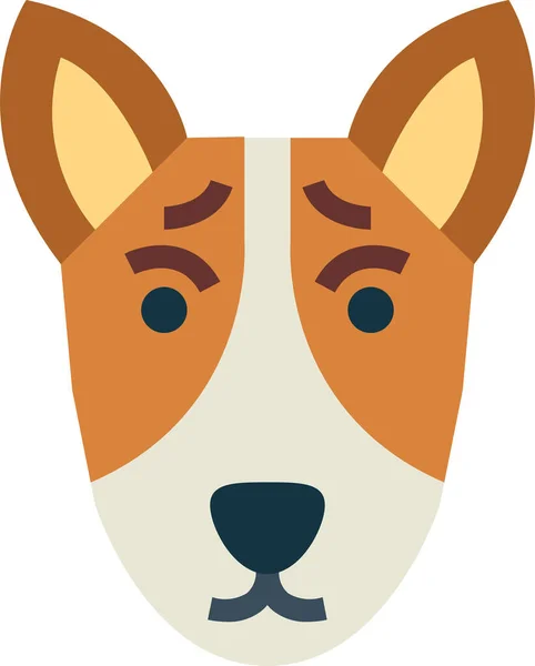 Basenji Ikone Für Hunde — Stockvektor