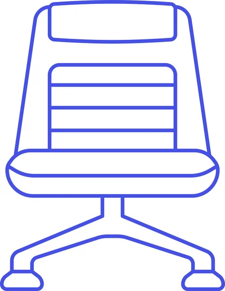 Brown Chair Chairs Icon Outline Style — Stock Vector