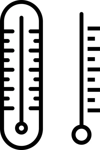 Alkohol Thermometer Symbol Umrissen — Stockvektor