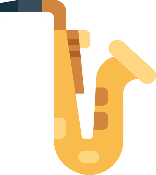 Instrumento Jazz Icono Musical — Vector de stock
