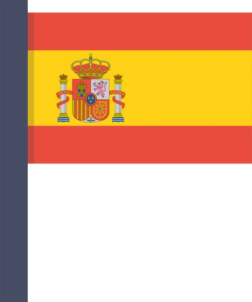 Bandera Del País Icono Nacional Estilo Plano — Vector de stock