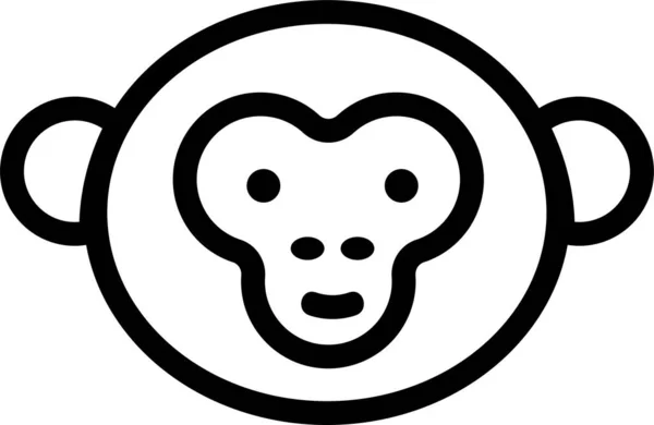 Ikona Sztuki Zwierząt Kategorii Zwierząt — Wektor stockowy
