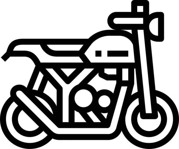 Crucero Motocicleta Icono Motocicleta — Archivo Imágenes Vectoriales