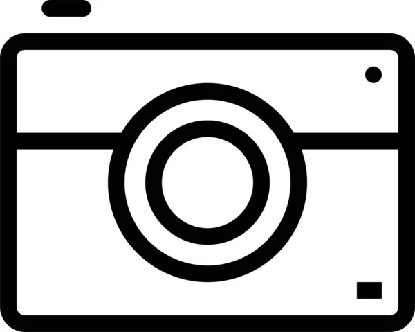 Ícone Dispositivo Clique Câmera Estilo Esboço — Vetor de Stock