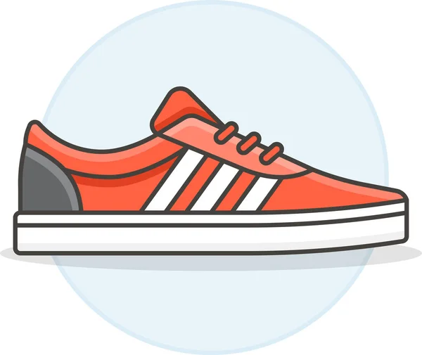 Accesorio Adidas Icono Ropa Estilo Contorno Lleno — Vector de stock