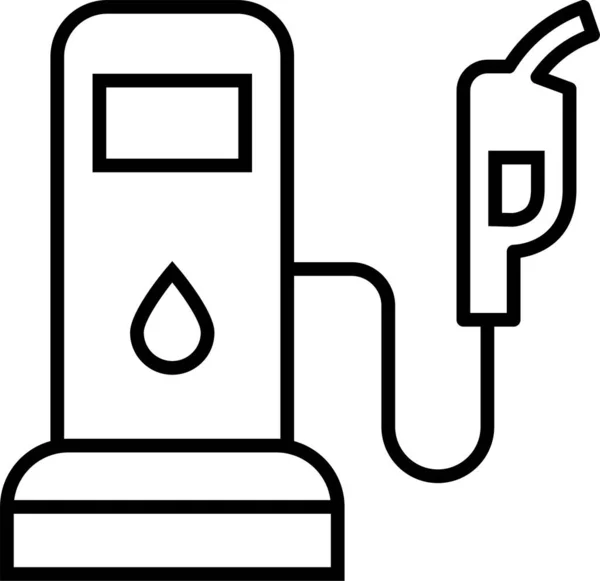 Motorová Nafta Benzín Ikona — Stockový vektor