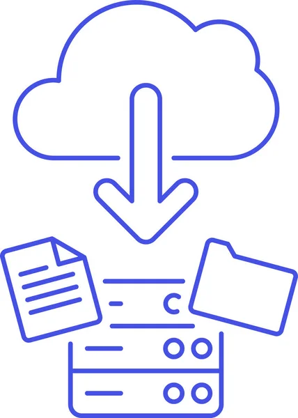 Cloud Computing Icono Descarga Categoría Infraestructura — Archivo Imágenes Vectoriales
