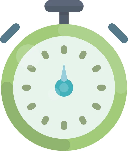 Ρολόι Μετρητή Εικονίδιο Χρονόμετρο Επίπεδη Στυλ — Διανυσματικό Αρχείο