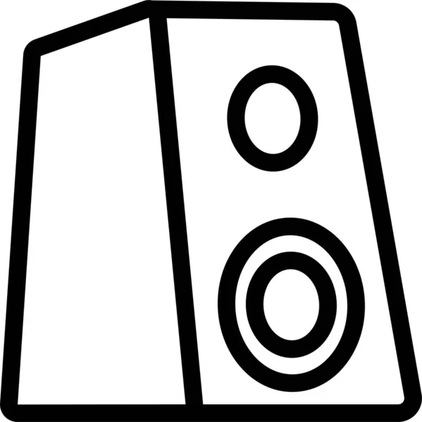 Icono Audio Arte Acústico Categoría Música Sonido — Vector de stock