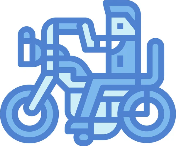 Motorfiets Helikopter Motorfiets Pictogram — Stockvector