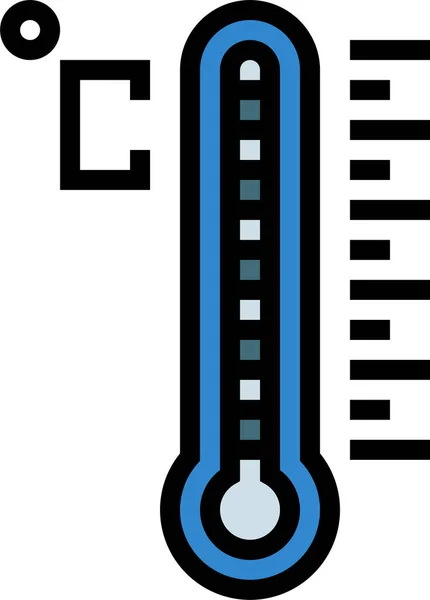 Celsius Temperature Thermometer Icon Weather Category — Stock Vector