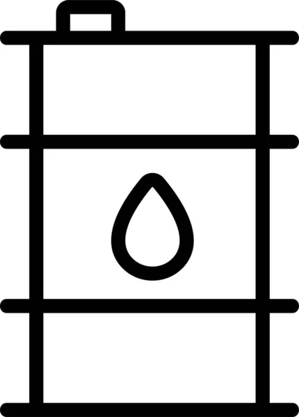 Cilindro Diesel Ícone Gota Categoria Ecologia Ambientalismo —  Vetores de Stock