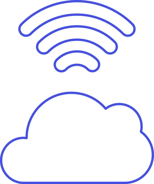 Cloud Computing Conectar Icono Categoría Infrastructure — Vector de stock