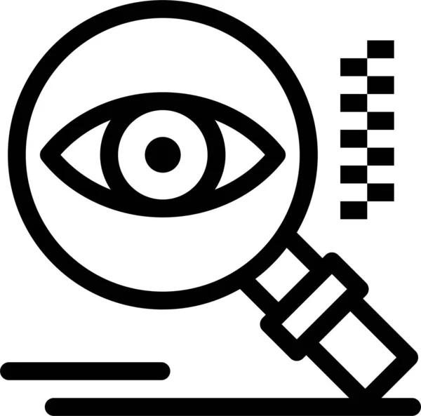 Eye Buscar Icono Búsqueda — Vector de stock