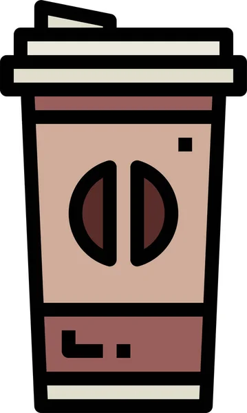 Kaffekopp Dryck Ikon Business Management Kategori — Stock vektor
