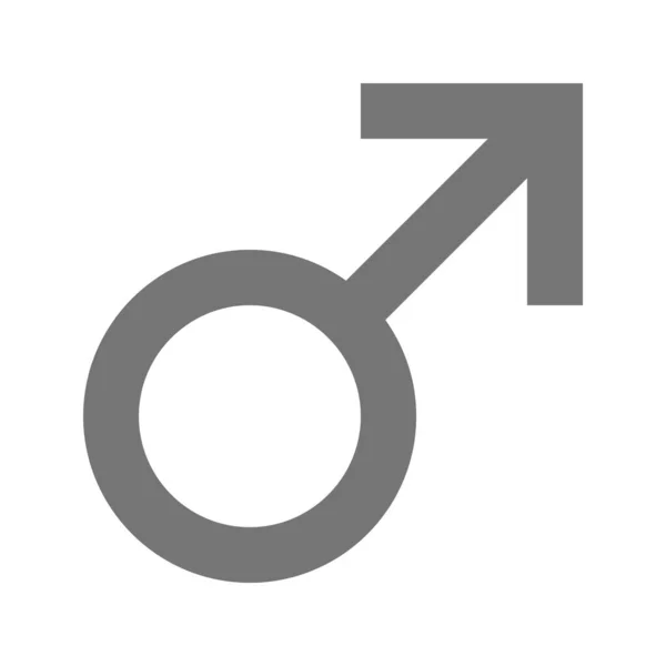 Gender Male Boy Icon Outline Style — Stock Vector