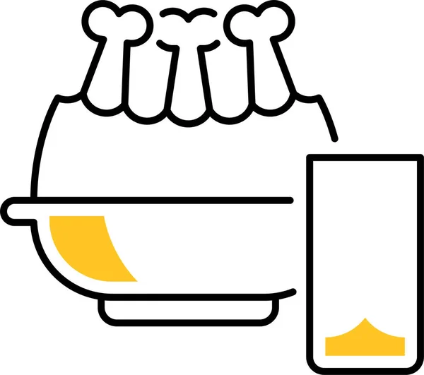 Икона Пищевых Напитков Категории Рамадан Эйд — стоковый вектор