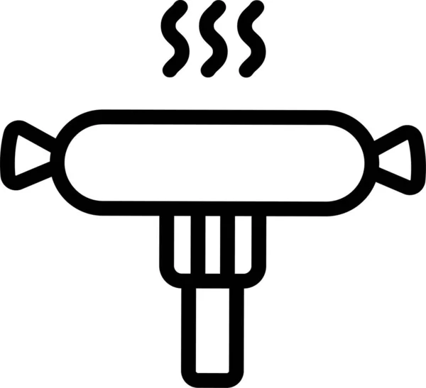 Grill Bbq Beef Symbol — Stockvektor