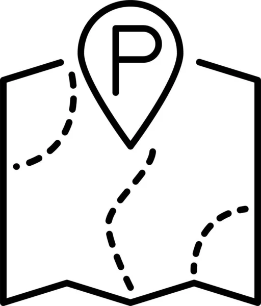 Direction Gps Icône Carte — Image vectorielle