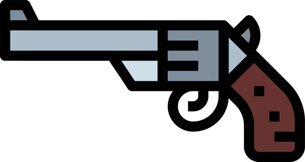 Cowboy Revolver Symbol — Stockvektor