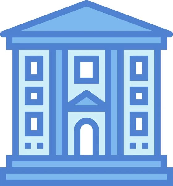 Іконка Будівництва Архітектурного Банку Категорії Бізнес Менеджменту — стоковий вектор