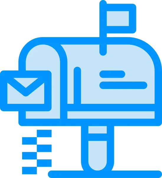 Box Mail Mailbox Icon — Stock Vector