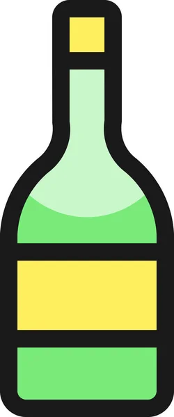 Icono Jugo Refrescos Estilo Contorno Lleno — Archivo Imágenes Vectoriales