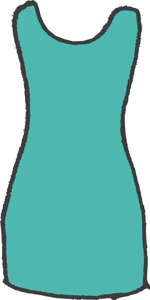 Сукня Одягу Іконка Моди Намальованому Стилі — стоковий вектор