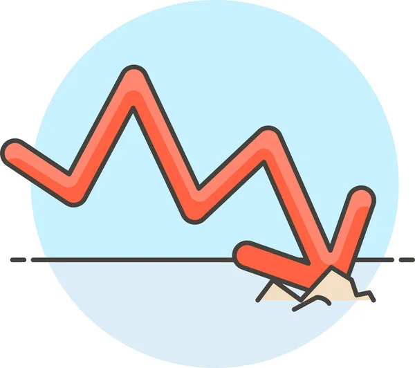 Ícone Gráfico Negócios Seta Categoria Gestão Negócios —  Vetores de Stock