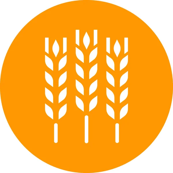 Mezőgazdaság Növényi Élelmiszer Ikon Szilárd Stílusban — Stock Vector