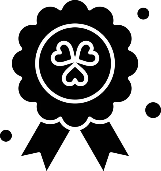 Premio Ireland Madel Icono Estilo Sólido — Vector de stock