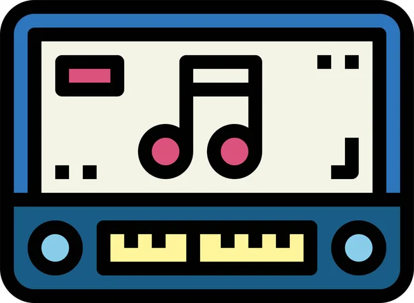 Icoon Elektronische Radiotechnologie Categorie Elektronische Apparaten — Stockvector