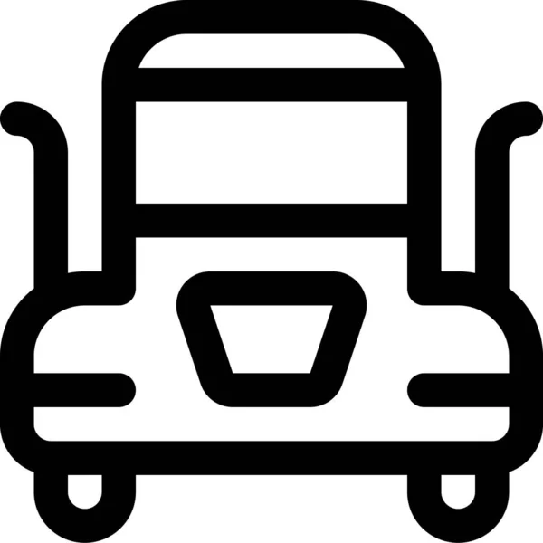 Truck Travel Transportation Icon Outline Style — Stock Vector