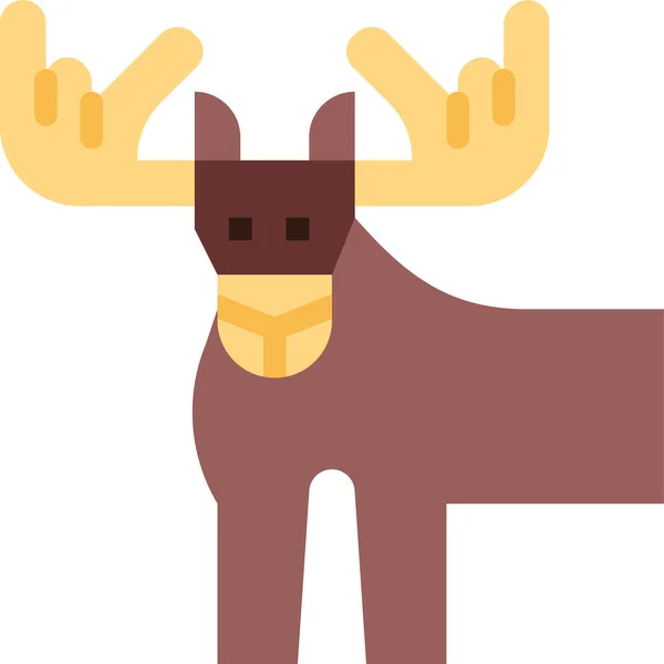 Animal Deer Mammal Icon — Stock Vector