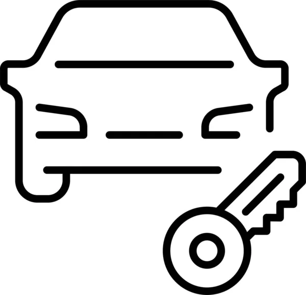 Autoschlüssel Symbol — Stockvektor