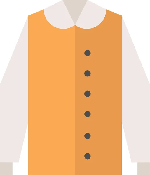 フラットスタイルの服ファッション女性のアイコン — ストックベクタ